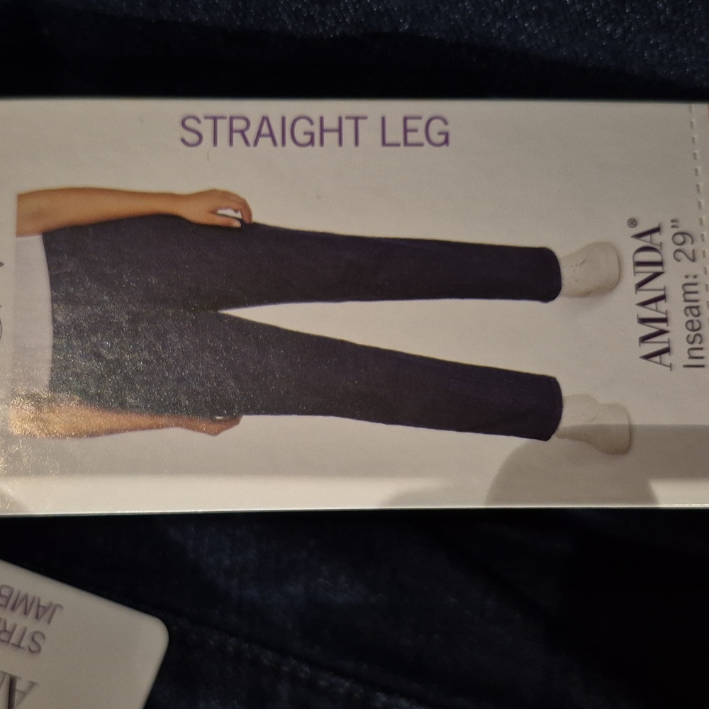 18x29:💙Gloria Vanderbilt "Amanda" Str. Leg Jeans